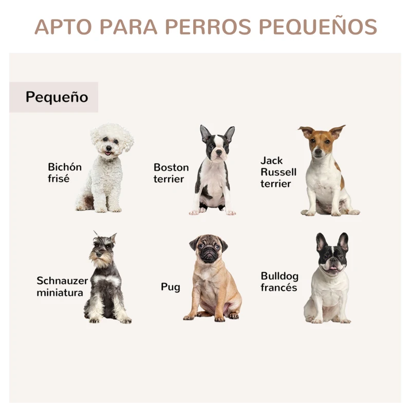 PawHut Jaula para Perros Pequeños Mesa Auxiliar Moderna con 3 Puertas Francés con Cierre Magnético 78x53x59,3 cm Blanco