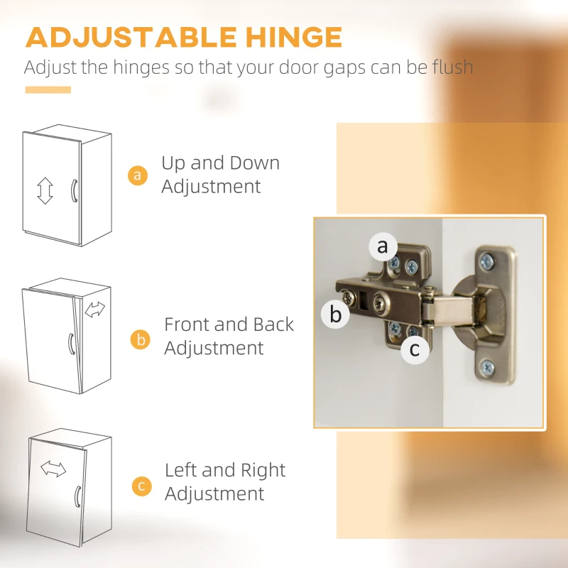 HOMCOM Freestanding Kitchen Cupboard, Microwave Cabinet with Storage Cabinet and Adjustable Shelves, Drawers, 183cm, White