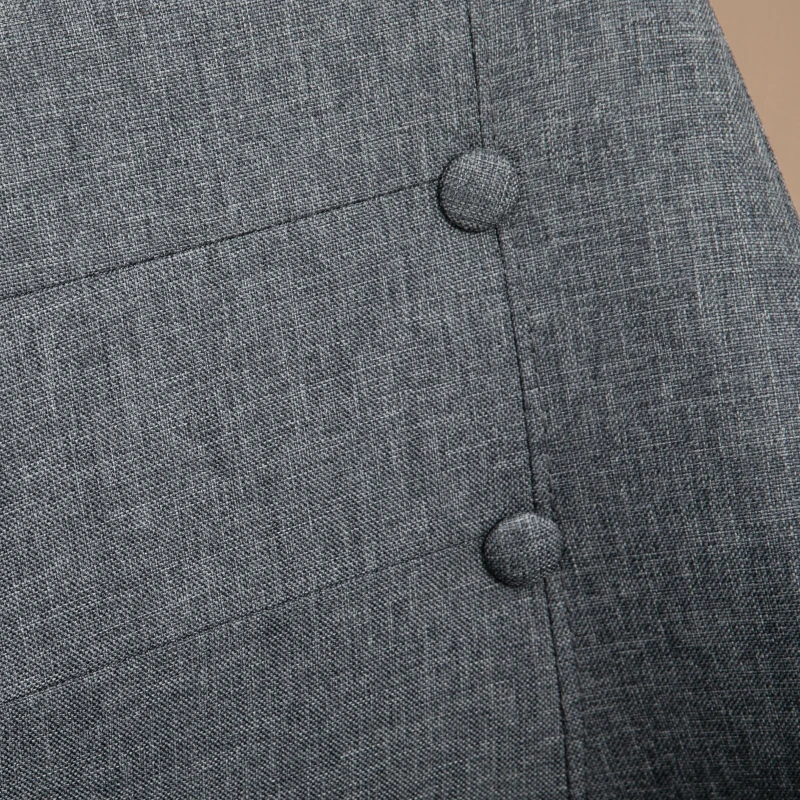 HOMCOM Adjustable Barstools Set of 2, Swivel Kitchen Chairs, Bar Stools with Tufted Back, Footrests for Counter and Dining Room