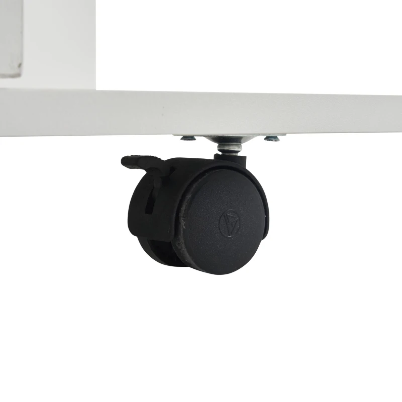 Lift-Up Coffee Table with Hydraulic Mechanism, Hidden Storage and Adjustable Height, 100L x 50W x 48H cm, White