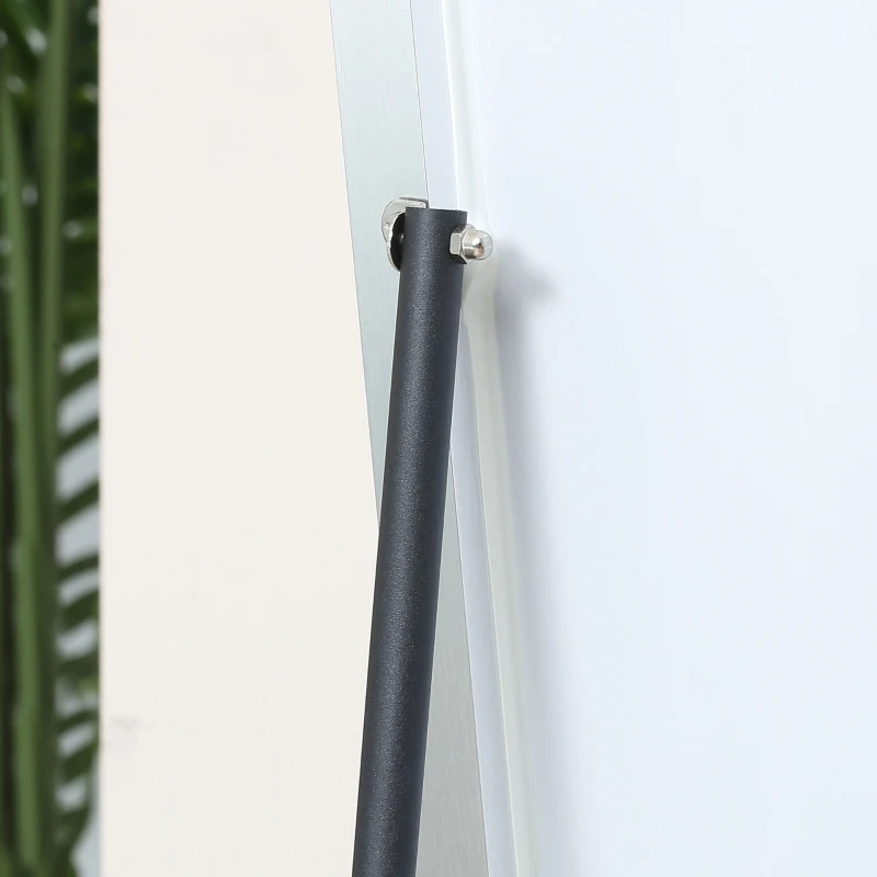 HOMCOM Full Length Mirror, Freestanding or Wall-Mounted Dressing Mirror with Stand for Bedroom, Living Room, 160 x 40 cm, Black Frame