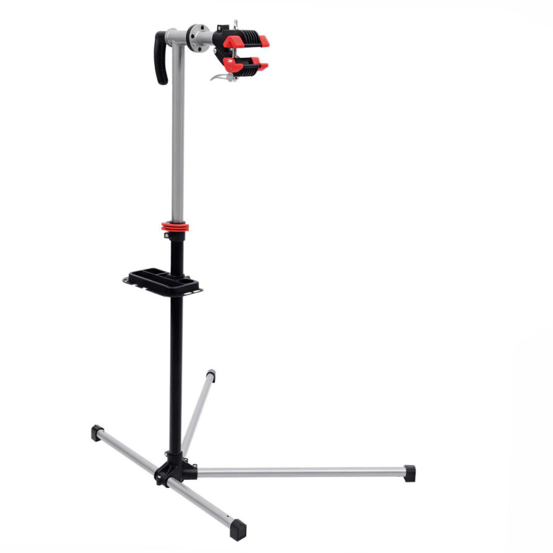 HOMCOM Cavalletto per Manutenzione Bici con Altezza Regolabile e Rotazione a 360°, 100x66x109-180cm