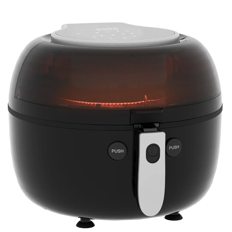 HOMCOM 7L 1500W Digital Air Fryer Oven with Roast, Broil, Bake, Dehydrate, Air Fry, 7 Preset Menus, Rapid Air Circulation, Timer and Non-stick Coating