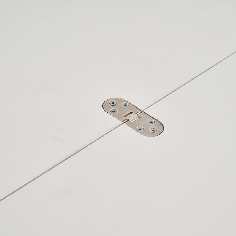 Lift-Up Coffee Table with Hydraulic Mechanism, Hidden Storage and Adjustable Height, 100L x 50W x 48H cm, White