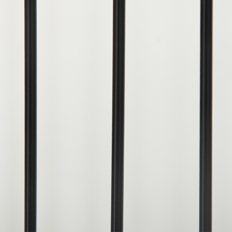 PawHut Foldable Pet Gate, with Three Panels & Two Support Feet - White