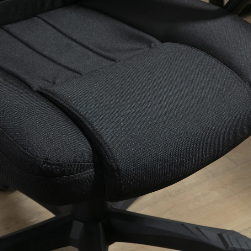 Vinsetto Poltrona da Ufficio Massaggiante ad Altezza Regolabile, 60x74x106-116cm, Nera