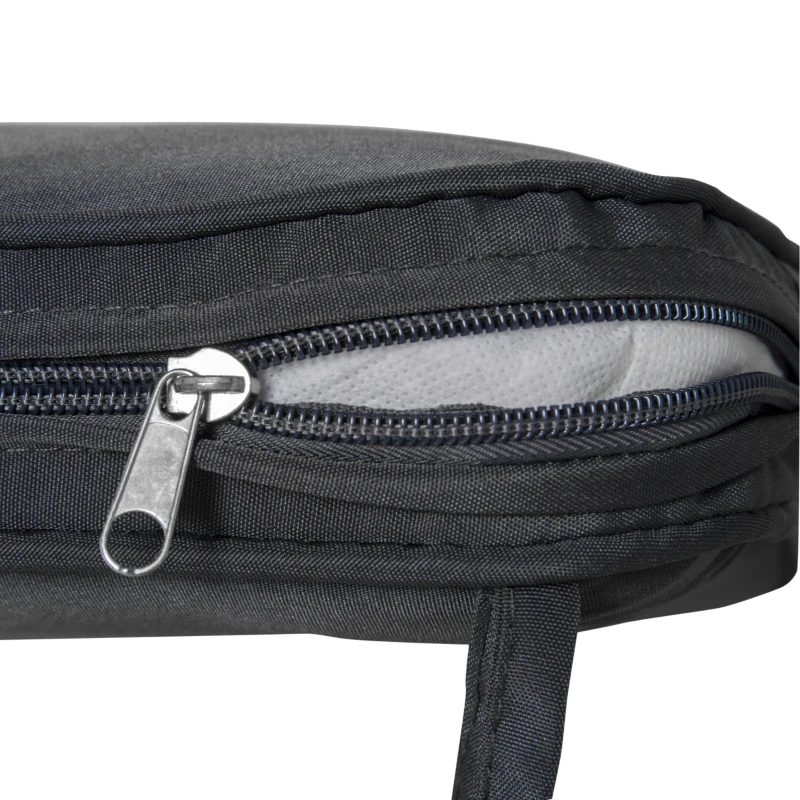 Outsunny Cojín para Banco de Exterior 110x46x5 cm Desenfundable y Lavable Almohadilla Acolchado para Banco Doble de Jardín Patio Terraza Gris