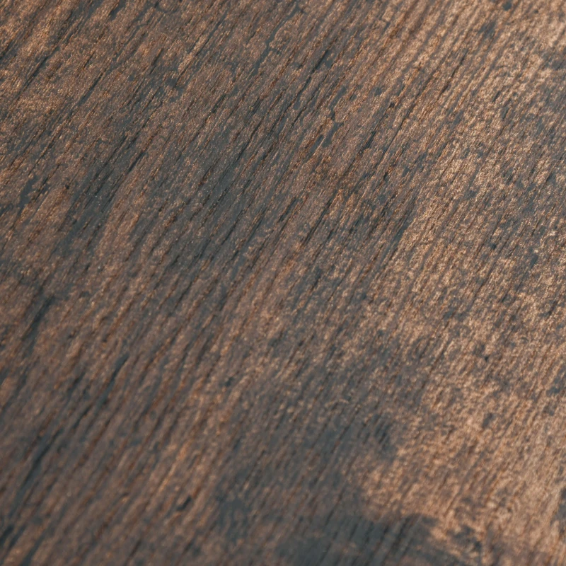 HOMCOM Compact Computer Table, Writing Desk for Home Office with Storage Shelf and Steel Frame, Rustic Brown