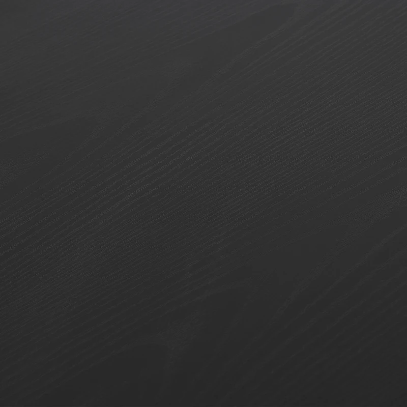 HOMCOM Office Gaming Desk L Shape Straight Corner Table Computer Work Station Laminated Sturdy w/ Keyboard Tray Black