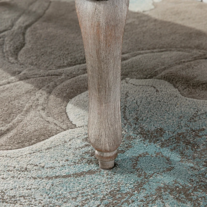 HOMCOM Upholstered Bench, Accent Window Seat, Tufted Bed End of Bench with Linen Fabric for Living Room, Bedroom, Hallway, Grey