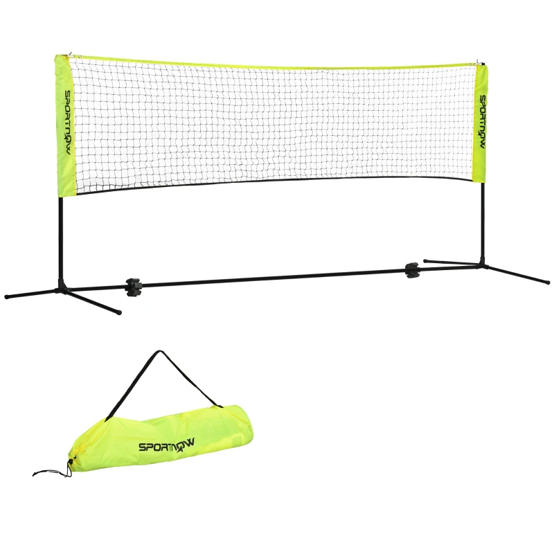 SPORTNOW 3m Badminton Net, Height Adjustable Outdoor Sports Net, with Carry Bag, for Tennis, Pickleball, Volleyball