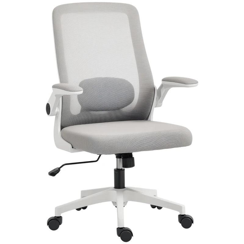 HOMCOM Mesh Back Adjustable Office Chair - Grey