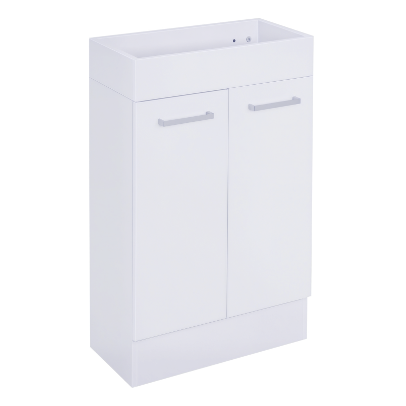 kleankin Under Sink Bathroom Vanity Unit Ceramic Basin Sink Cloakroom Storage Cabinet Home Furniture