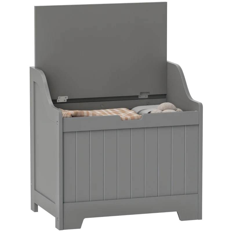 HOMCOM 61L Home Storage Chest - Grey