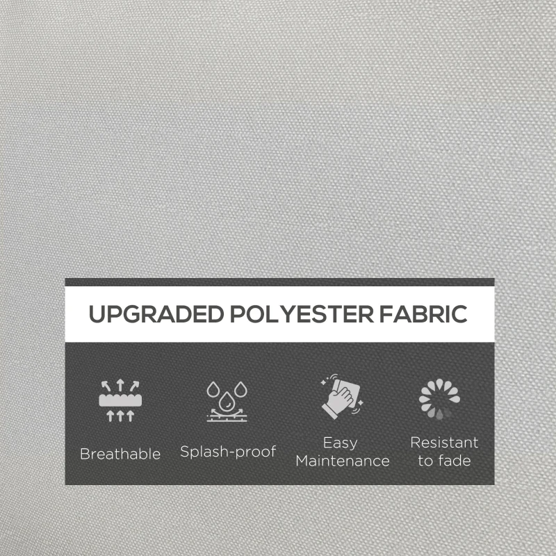 2 Seater Back and Seat Cushion Pillows Replacement, Patio Chair Cushions Set for Indoor Outdoor, Light Grey