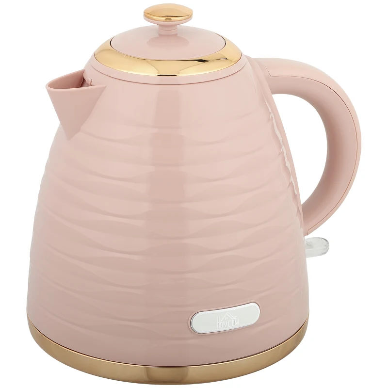 HOMCOM 3kW Rapid Boil Honeycomb Kettle - Pink