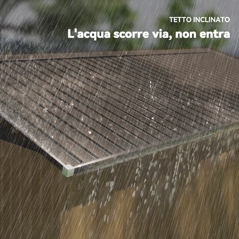 Outsunny Casetta da Giardino con 2 Porte Scorrevoli e 4 Prese d'Aria in Acciaio, 340x386x200cm, Giallo