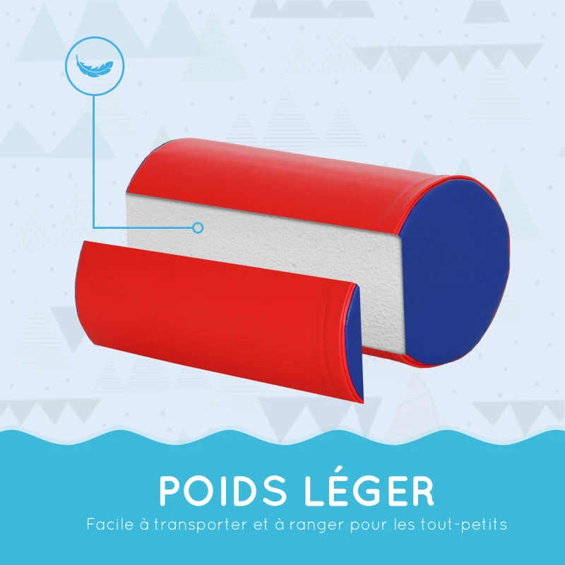 HOMCOM Module motricité bébé 5PCS parcours motricité bébé en mousse EPE pour enfants d'âge préscolaire, multicolore