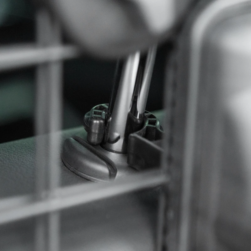 PawHut Divisorio Auto per Cani, Barriera Regolabile Universale, 910-120 cm, Nero