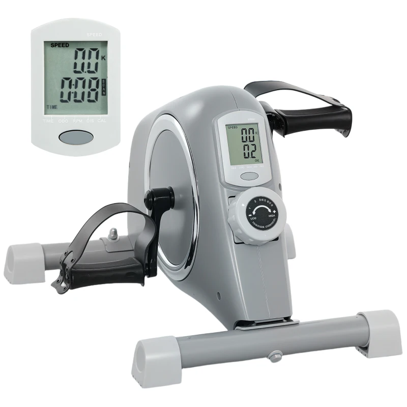 SPORTNOW Pedal Exerciser with Eight Level Magnetic Resistance, with Eight-Level Magnetic Resistance, Grey