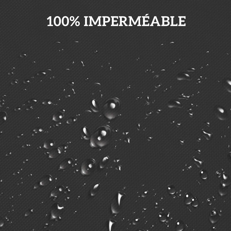 Outsunny Housse de canapé exterieur imperméable 3 places, housse de banc de jardin 600D tissu oxford, 218 x 111 x 63/101 cm, noir