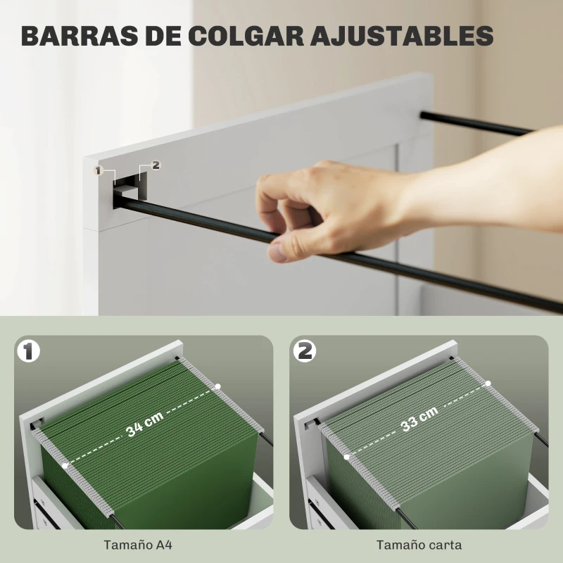 HOMCOM Escritorio Rústico 120x50 cm Mesa de Escritorio con 3 Cajones y Encimera con Efecto Madera Blanco