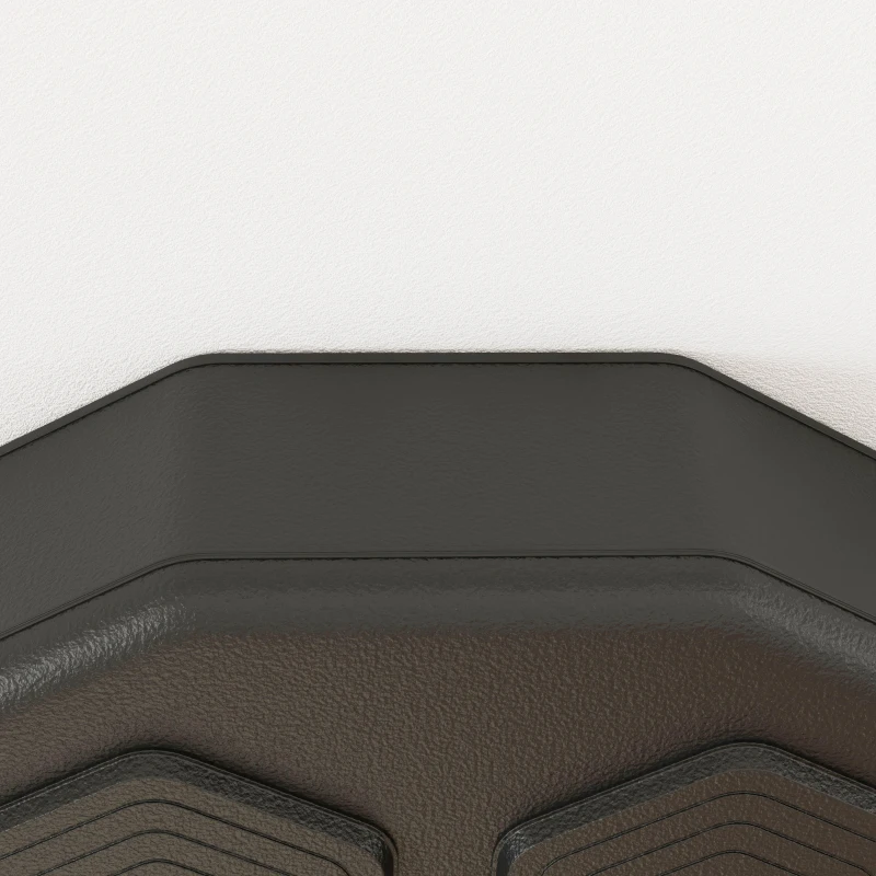 SPORTNOW Macchina da Boxe Musicale a Parete, con Connessione Bluetooth e Luci Blu, 40x40 cm, Nero