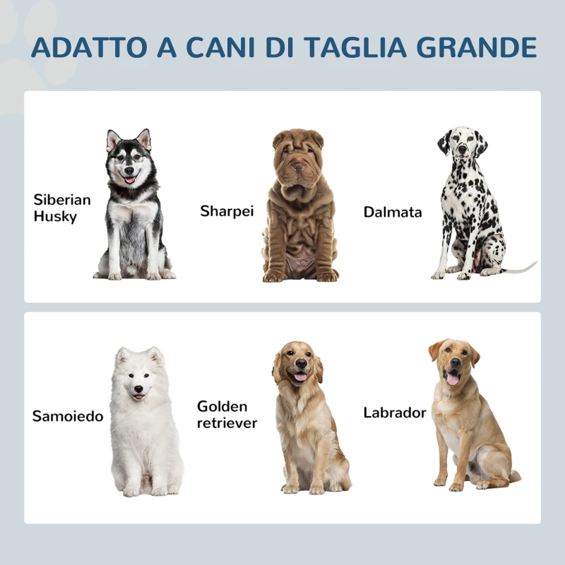 PawHut Ciotole per Cani Rialzate in Acciaio Inox e Legno con Cassetto, 60x30x36cm, Marrone