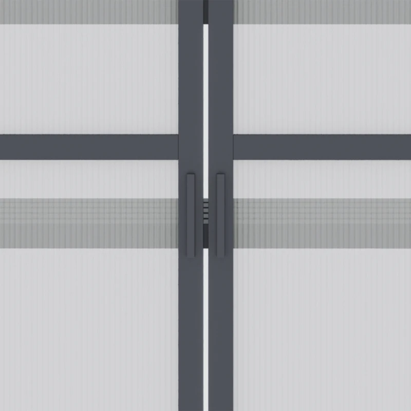 Szklarnia Mini Outsunny 3 Poziomy Treibhaus Ziołowy z Otwieranym Dachem Podwójne Drzwi Drewniane Poliwęglan Wodoodporna Naturalna 70,5 x 42 x 132 cm