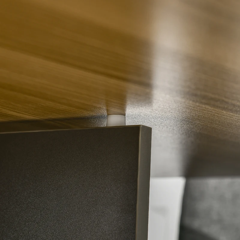 HOMCOM Table de salle à manger pliante sur roulettes avec rangement 2 tiroirs et 1 placard 76 x 140 x 74 cm