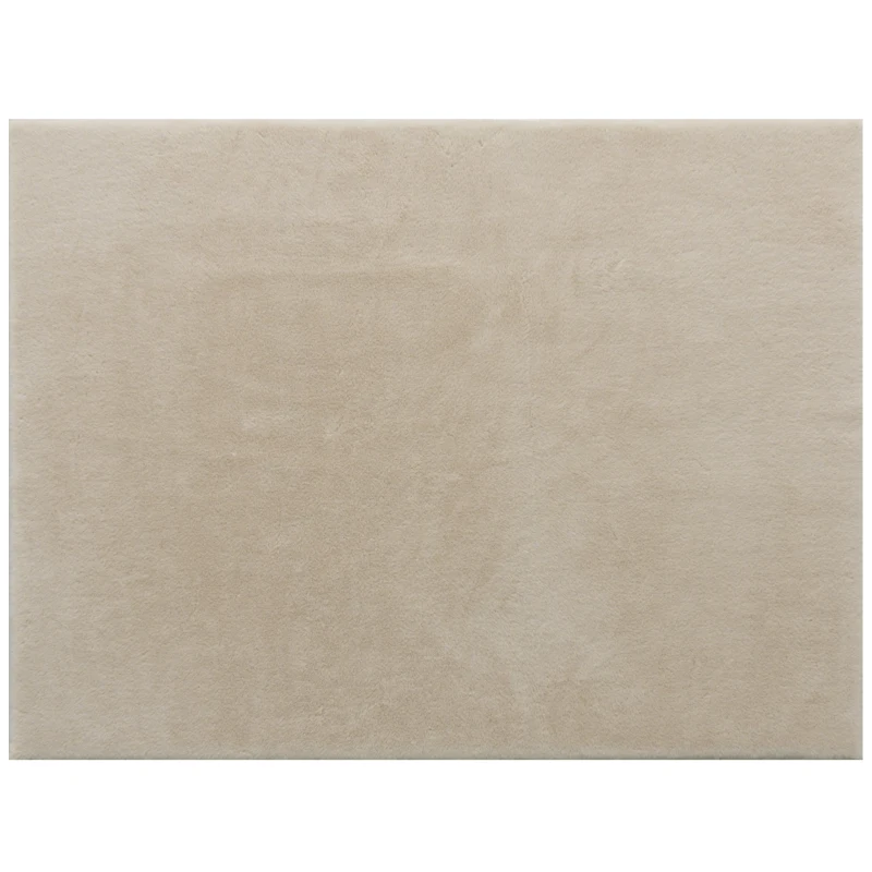 HOMCOM Tapete para Sala de Estar 230x160 cm Tapete Lavável à Máquina Pelo Longo Macio Estilo Moderno Creme