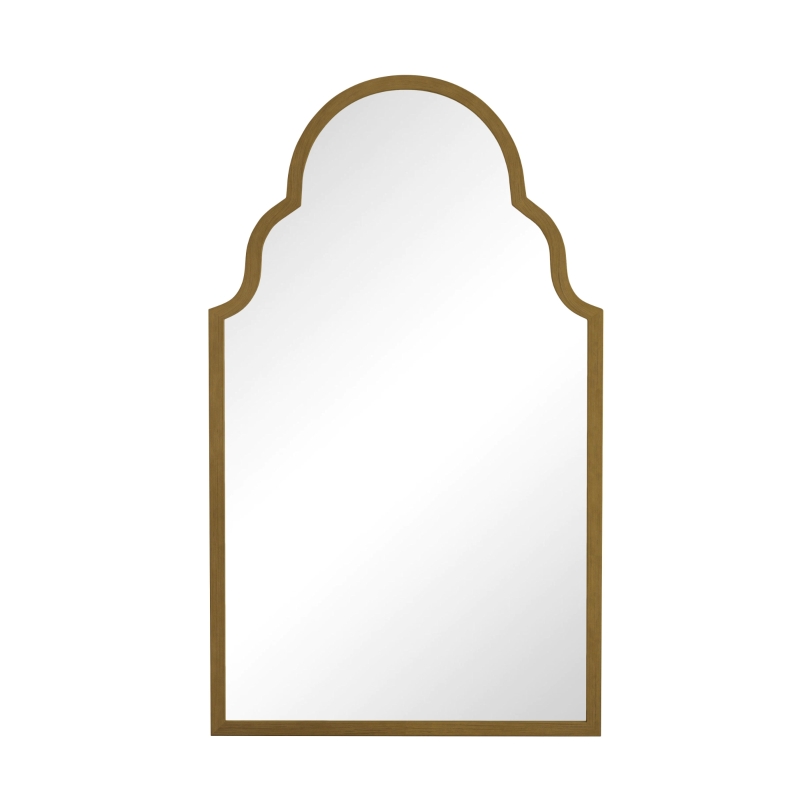 Miroir mural rectangulaire avec cadre en métal, pour salle de bain, salon, 61x3x101 cm, Bronze