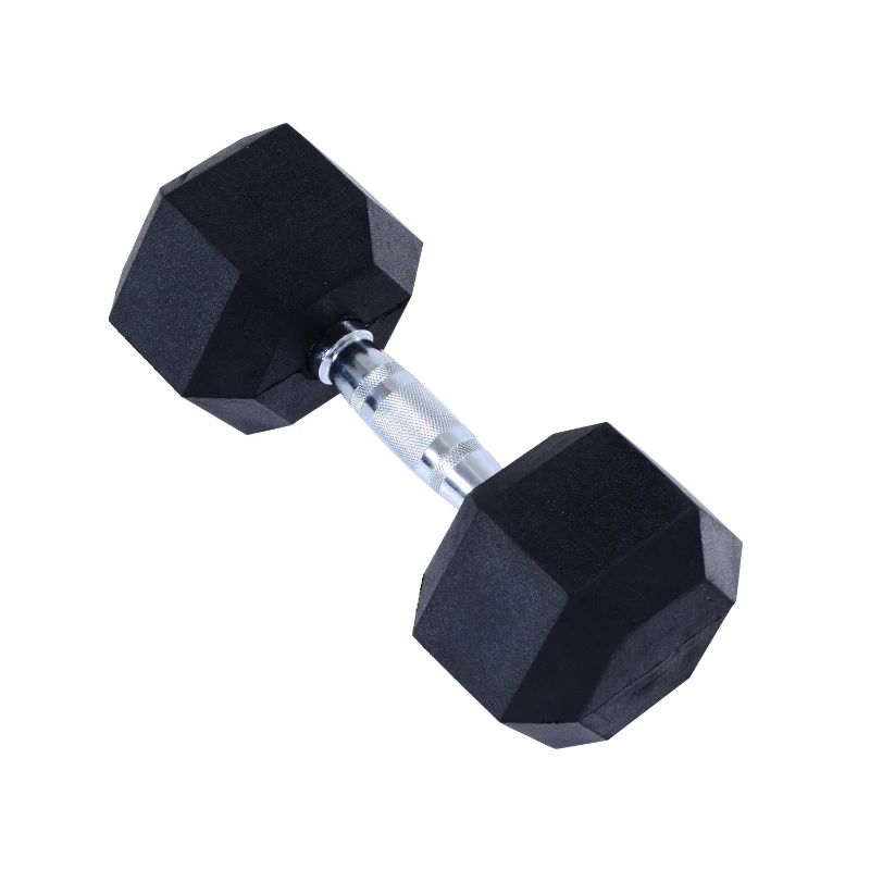 HOMCOM Rubber Hexagonal Dumbbell,1 pc x 20 kg
