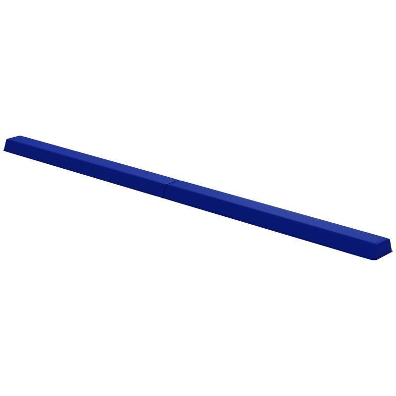 SPORTNOW Barra de equilibrio de 2,4 m, plegable, con base antideslizante, para niños a partir de 3 años, hasta 80 kg, azul