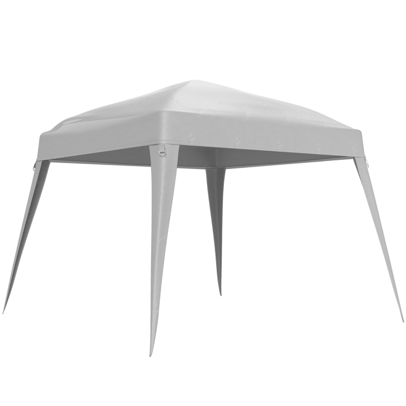 Outsunny Toldo de Recambio para Carpa Plegable de 2,4x2,4 m con Protección Solar UPF 50+ y Cierres de Velcro Blanco SOLO TOLDO