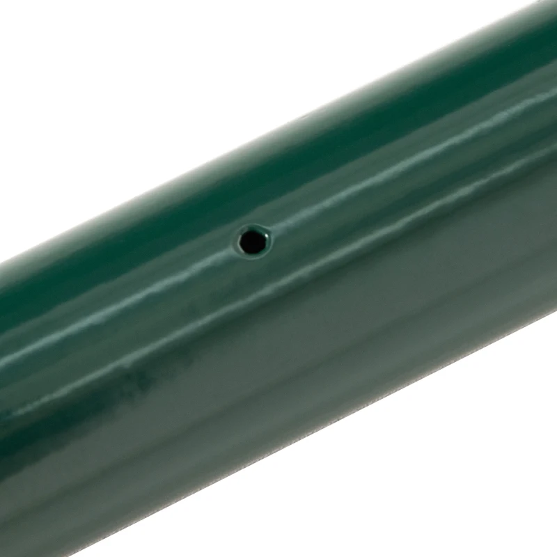 Outsunny Malla de Alambre Soldada Entremado 7,3x6,3 cm Altura 2 m Longitud 10 m postes, Refuerzos Incluidos Acero revestimiento PVC