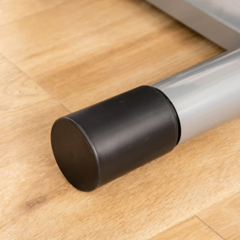 HOMCOM Stepper Fitness Entrenador en Casa con Pantalla LCD Velocidad Ajustable Metal ABS 55x53x118-128 cm