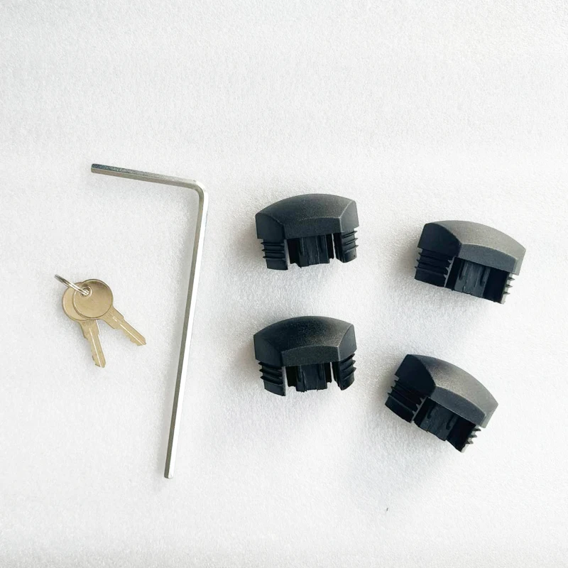 HOMCOM Barras de techo de coche transversales portaequipajes con cerradura 2 llaves incluidas aleación de aluminio Negro