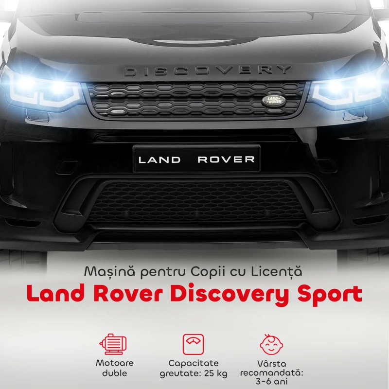 AIYAPLAY Mașină Electrică pentru Copii 3-6 Ani cu Telecomandă, Centură, Muzică, Claxon și Faruri, 106x65.5x51 cm, Negru