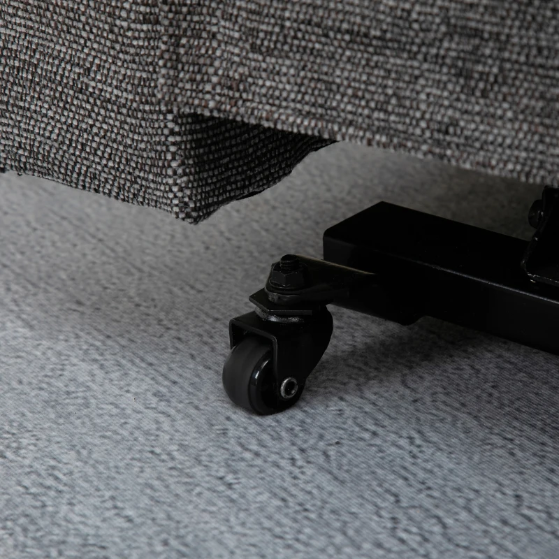 HOMCOM Relaxsessel mit Aufstehhilfe inkl. Fernbedienung Fußstütze Stahl Grau