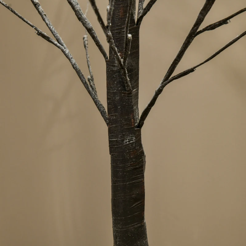 HOMCOM Árbol luminoso LED - decoración luminosa Blanco cálido - 96 LEDs - uso interior - 150 cm - decoración de navidad habitación