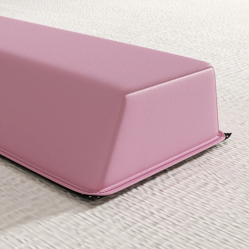 SPORTNOW Barra de Equilibrio 2,4 m, plegable, suelo antideslizante, para más de 3 años, hasta 80 kg, Rosa