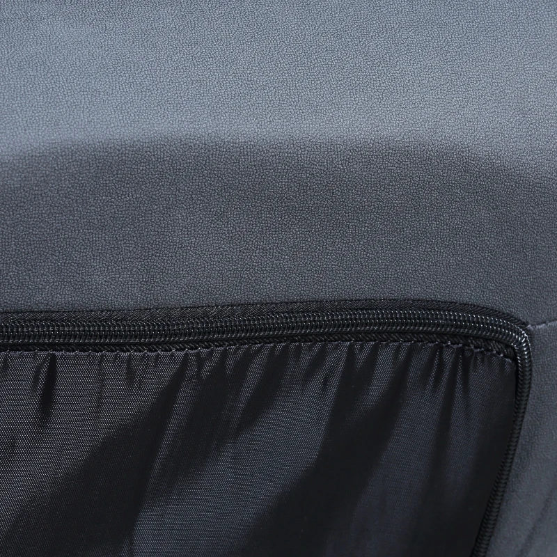 HOMCOM Sillón, Asiento Giratorio, Respaldo Inclinable, Acolchado Suave, Cubierta Transpirable, Gris Oscuro, 62x70x95 cm