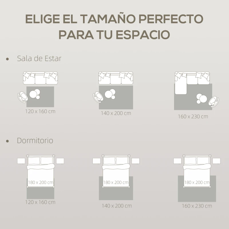 HOMCOM Alfombra Salón 160x230 cm Lavable en Lavadora Pelo Largo Estilo Moderno Tapete para Sala de Estar Dormitorio Gris Claro