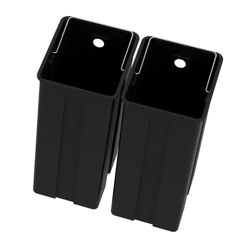 HOMCOM Cubo de Basura de Cocina 2 Compartimentos de 2x15L, con Pedal, de Acero Inoxidable, Tapa de Cierre Suave