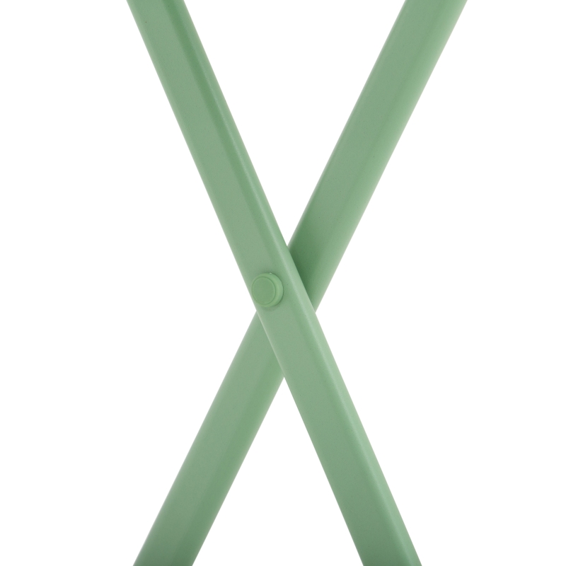 Outsunny Set de Mobilier de Grădină pentru 2 Persoane Masă Bistrou cu 2 Scaune pentru Curte Grădină Pliabil Verde