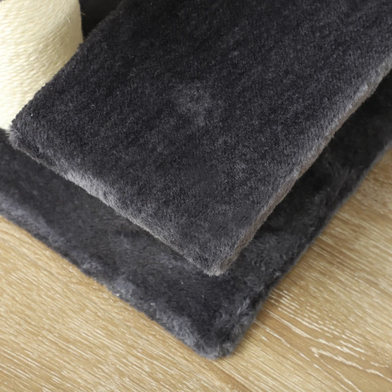 PawHut Hundetreppe 4 Scări 59 cm Înălțime Scara pentru pisici și câini Scările pentru câini Cale de acces pentru pat, canapea, fotoliu Gri