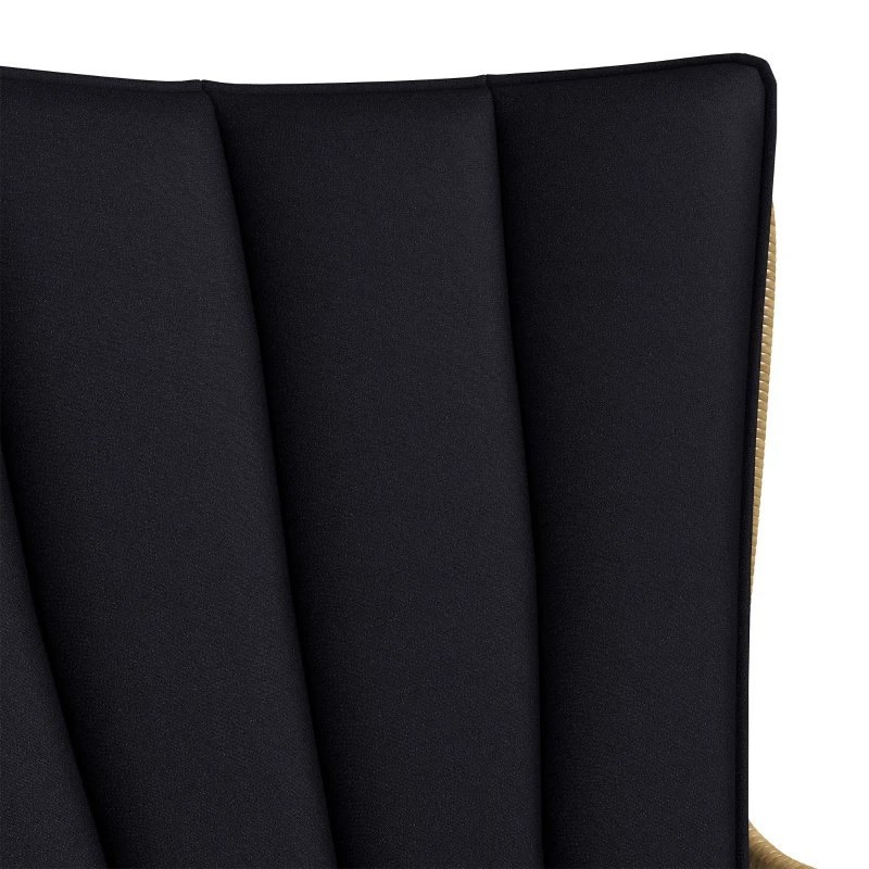 Outsunny Set de bistrou mobilier de balcon, stil Boho, rezistent la intemperii, 76 x 66 x 96 cm, Negru