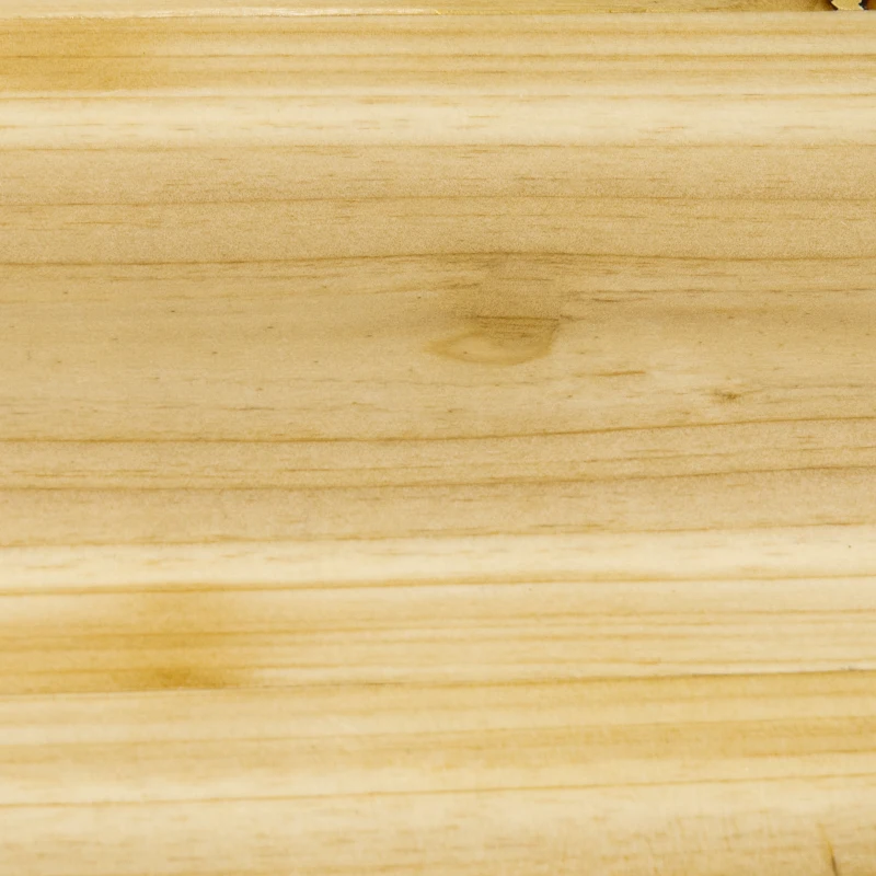 Outsunny Suport de plante cu 4 rafturi, lemn masiv, rezistent la intemperii, 46 cm x 25 cm x 91 cm, Negru + Natural