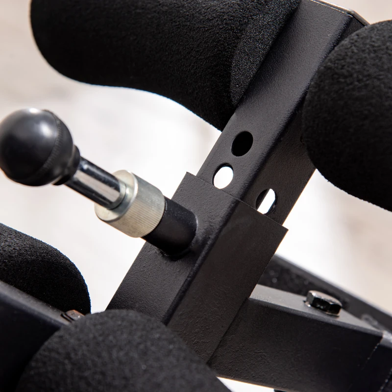 HOMCOM Masa de inversare pliabila reglabila antrenor de gravitate pentru terapie a spatelui cu bureti de glezne pana la 110kg